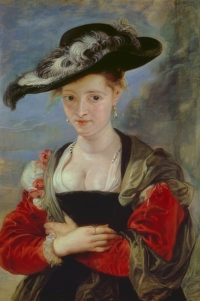 Le chapeau de paille. Portrait de Susanna Lunden - Peter Paul Rubens
