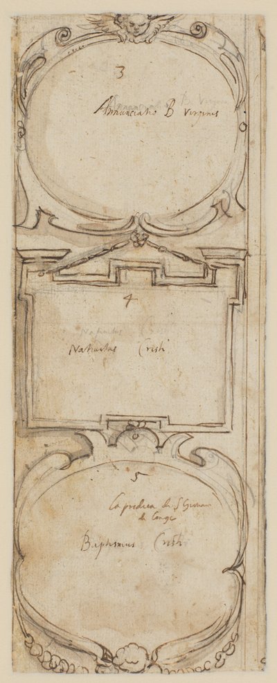 Cadres ornementaux (verso de la Création des animaux) - Peter Paul Rubens