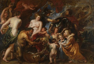 Paix et guerre, Minerve protégeant la Paix de Mars - Peter Paul Rubens