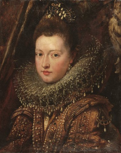 Portrait de la princesse Margherita Gonzaga, buste - un fragment - Peter Paul Rubens