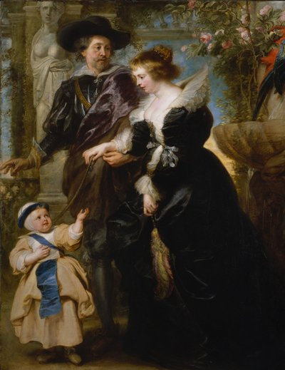 Rubens, sa femme Helena Fourment et leur fils Frans, c.1635 - Peter Paul Rubens