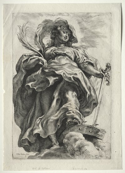 Sainte Catherine dans les nuages - Peter Paul Rubens