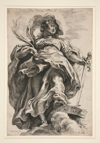 Sainte Catherine dans les nuages - Peter Paul Rubens