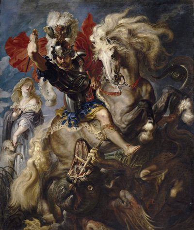 Saint Georges et le Dragon, 1606-1608 - Peter Paul Rubens