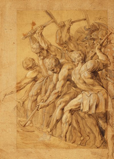 Soldats détruisant un pont - Peter Paul Rubens