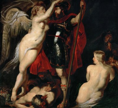 Le Héros de la Vertu Mars, couronné par la Déesse de la Victoire, vers 1616 - Peter Paul Rubens