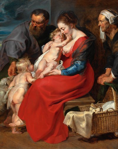 La Sainte Famille avec les saints Élisabeth et Jean-Baptiste - Peter Paul Rubens
