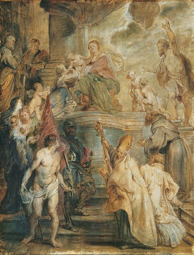 Le Mariage mystique de Sainte Catherine - Peter Paul Rubens
