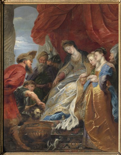 La reine des Scythes Thomyris plonge la tête de Cyrus le Grand dans un vase rempli de sang pour venger son fils - Peter Paul Rubens