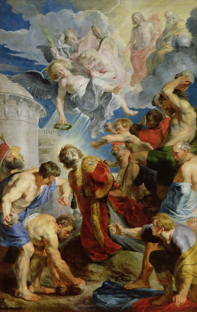La lapidation de Saint Étienne, du triptyque de Saint Étienne - Peter Paul Rubens
