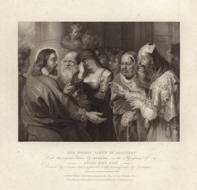 La femme prise en flagrant délit d