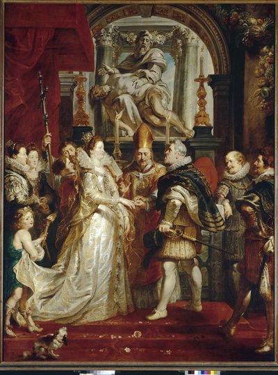 Le mariage par procuration de Marie de Médicis et Henri IV - Peter Paul Rubens