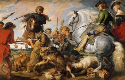 Chasse au loup et au renard, vers 1616 - Peter Paul Rubens