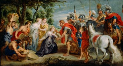 David rencontrant Abigail, c.1620-5 - Peter Paul studio of Rubens