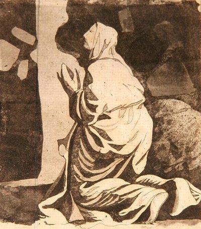 Élie dans le désert - Peter Perez Burdett