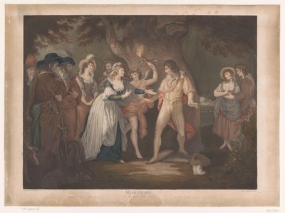 Rosalind surprend Orlando dans la forêt - Peter Simon