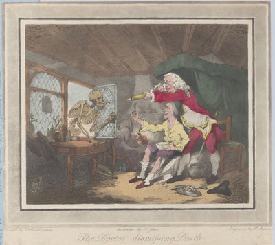 Le docteur renvoyant la mort, 1785 - Peter Simon