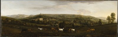 Vue de Chatsworth depuis le sud-ouest - Peter Tillemans