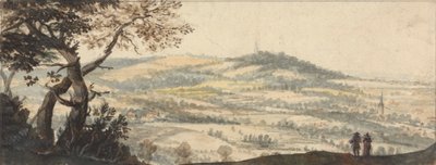 Paysage avec deux figures au premier plan - Peter Tillemans