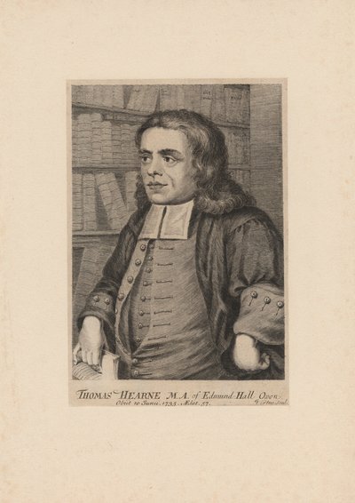Thomas Hearne, gravé par George Vertue, vers 1735 - Peter Tillemans