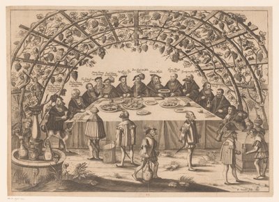 Banquet avec les membres de la Ligue de Schmalkalden - Peter Troschel