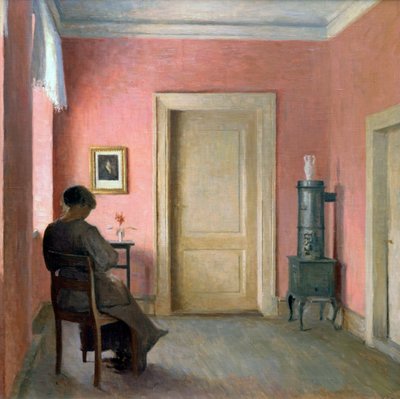 Femme assise dans un intérieur, 1915 - Peter Vilhelm Ilsted
