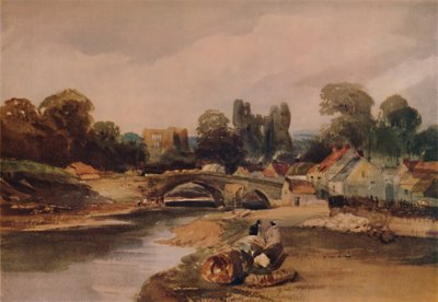 Un village sur une rivière, vers 1824 - Peter de Wint