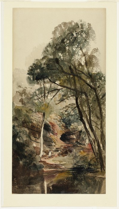 Paysage fluvial boisé - Peter de Wint