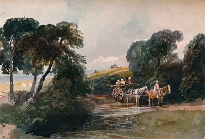 Charrette de foin traversant un ruisseau, vers 1824 - Peter de Wint