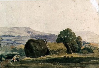 Paysage avec des meules de foin - Peter de Wint