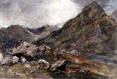La pierre de Bowder, Borrowdale - Peter de Wint