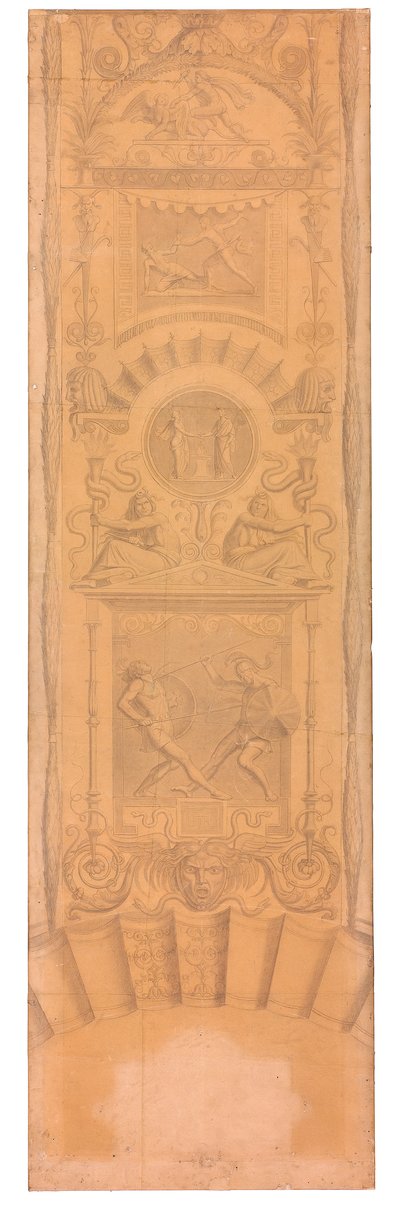 Arabeske mit Darstellungen des Ödipus, des Eteokles und Polyneikes - Peter von Cornelius
