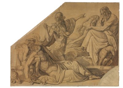 Der Traum des Agamemnon. Karton zu den Deckenbildern der Münchner Glyptothek - Peter von Cornelius