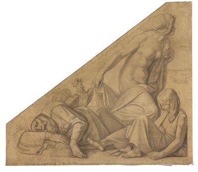 Eos, Tithonos und Memnon. Karton zu den Deckenbildern der Münchner Glyptothek - Peter von Cornelius
