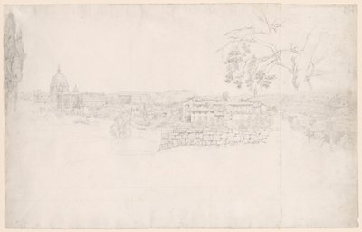 Panorama fantastique de Rome de Saint-Pierre au Castel San Angelo - Peter von Hess