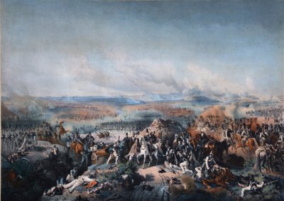 La bataille de Borodino le 26 août 1812, premier quart du 19ème siècle - Peter von Hess