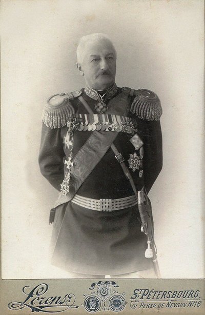 Général Konstantin Pavlovich Prezhbyano 1840-1905, 1898 - Petersburg . Photo studio Alfred Lorens