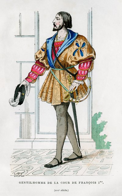 Gentlemen de la cour de François Ier de France, 16e siècle, 1882-1884 - Petit