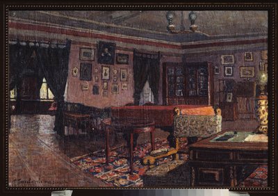 Le salon dans la maison de Peter Ilich Tchaikovsky - Petr Ivanovic Petrovichev