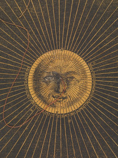 Volvelle donnant les règles pour prédire les éclipses solaires et lunaires - Petrus Apianus