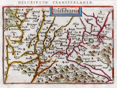 Carte de Transylvanie 1616 - Petrus Bertius