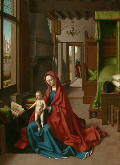 Vierge et enfant dans un intérieur domestique - Petrus Christus