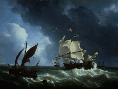 Frégate hollandaise arrivant à l