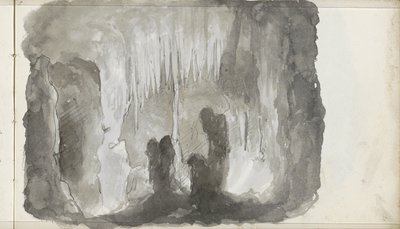 Grotte de stalactites - Petrus Johannes Schotel