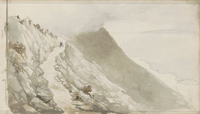 Figures sur un chemin le long d