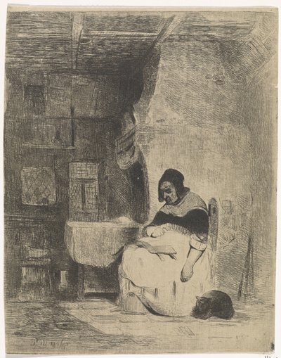 Femme lisant - Petrus Marius Molijn