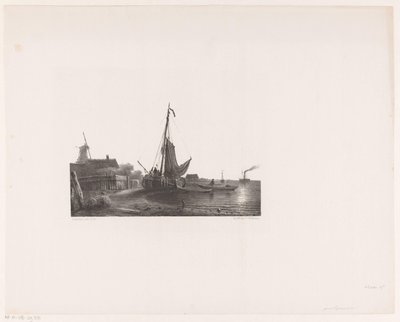 Voilier sur le sec - Petrus Paulus Schiedges (I)