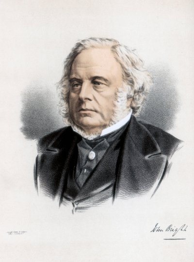 John Bright, homme politique radical et libéral britannique, vers 1890 - Petter and Galpin Cassell