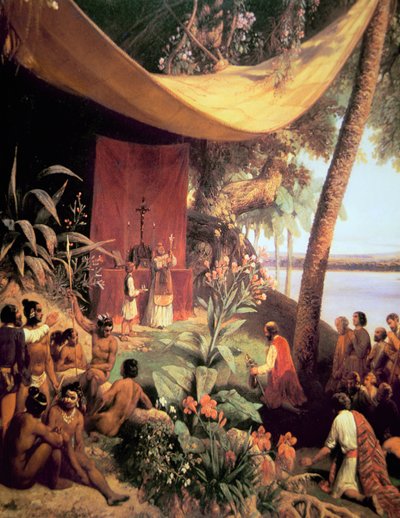La première messe célébrée en Amérique - Pharamond Blanchard