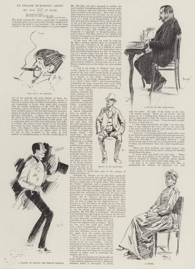 Un artiste humoristique anglais, M. Phil May chez lui - Phil May